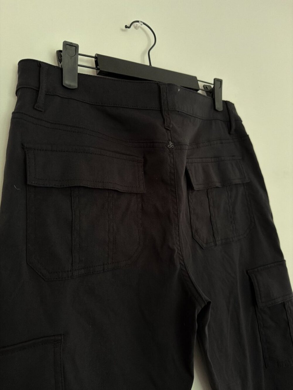 Prana Pants Women Black Cargo Skinny Stretch Casual 10 hiking travel fall - Picture 6 of 11